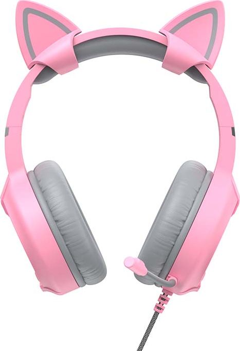 Kufje gaming Havit Gamenote H2233D, me mikrofon, RGB, rozë