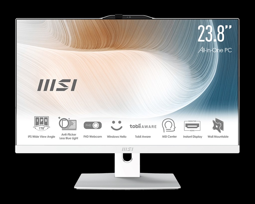 Kompjuter All in One MSI Modern AM242P 12M-2005EU, 24", Intel Core i5-1235U, 16GB RAM, i bardhë