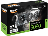 Kartelë grafike Inno3D GeForce RTX 5080, Seria X3 - 16GB - GDDR7 - 256-bit