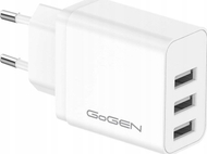 Karikues rrjeti GoGEN ACH301W, 3x USB, 15.5W 3.1A, i bardhë