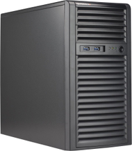 Kuti kompjuteri Supermicro CSE-731I-404B, mini tower, 2x 5.25", 4x 3.5", 400W, e zezë