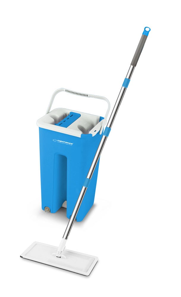Set mop rrotullues Esperanza Rotary Mop Perfect Clean, me kovë, inoks