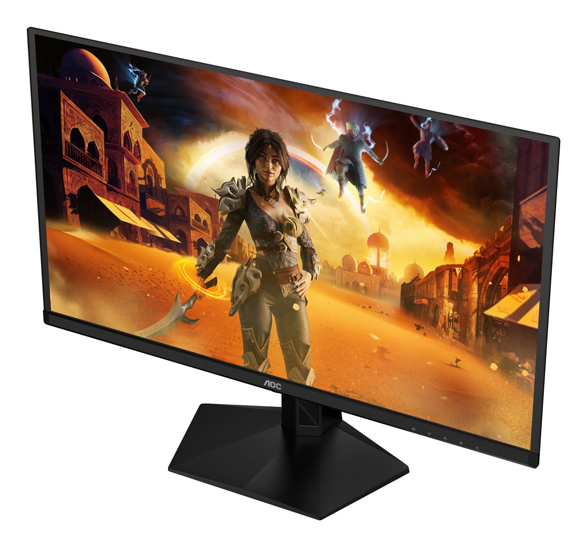 Monitor gaming AOC G4 Q27G41ZDF, 26.5", QHD QD OLED, i zi me të kuqe