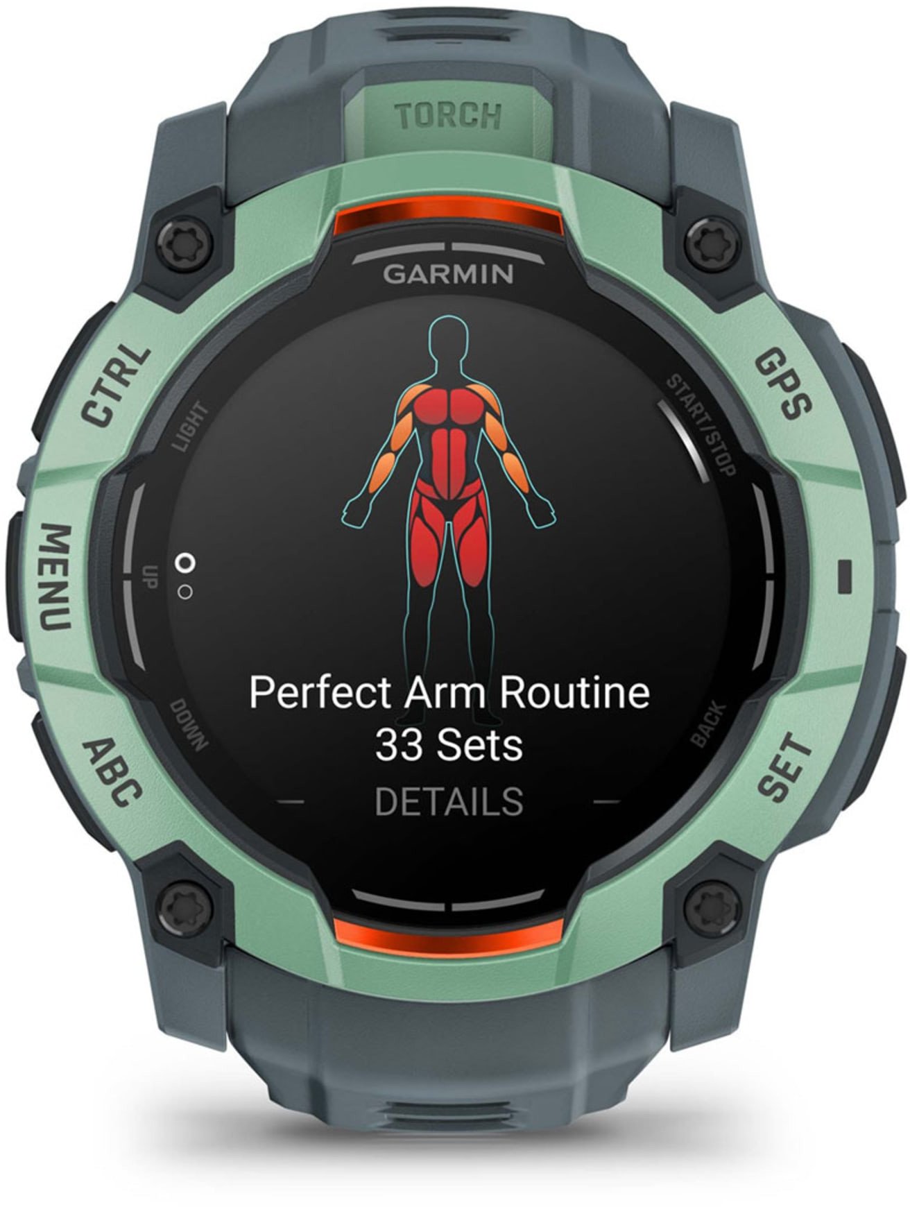 Ora sportive Garmin Instinct 3 50mm, ekran AMOLED, GPS, jeshile Neotropic Twilight