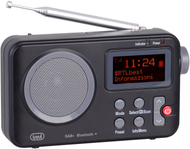 Radio portative Trevi Dab 7F80 R, me valë DAB, kompakte, e zezë gri