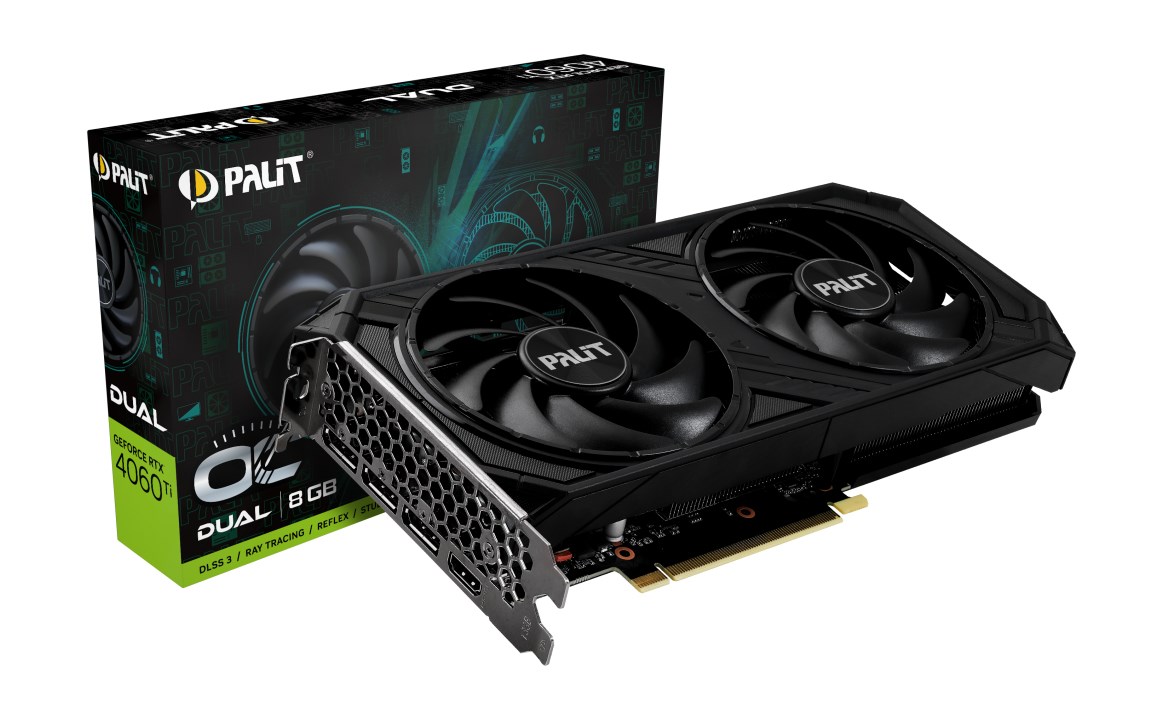 Kartë grafike PALiT NVIDIA GeForce RTX 4060 Ti, OC, 8 GB GDDR6