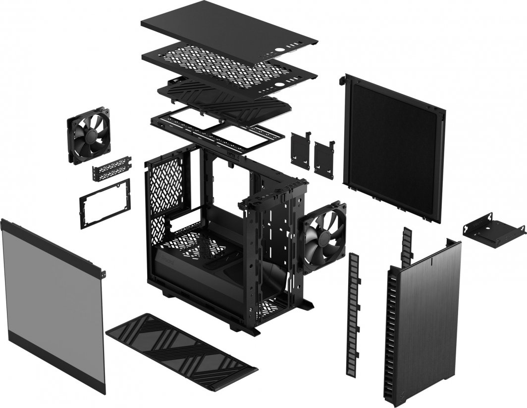 Kasë Fractal Design Define 7 Nano TG Light Tint, Micro Tower