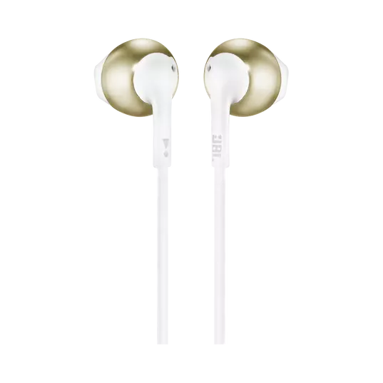 Dëgjuese JBL TUNE 205, të bardha / arta