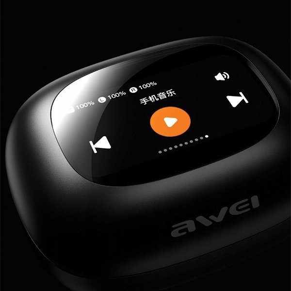 Kufje Bluetooth Awei TP97TWS, Bluetooth 5.4, me stacion karikimi, të zeza