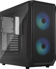 Kasë Fractal Design Focus 2 RGB, e zezë, Midi Tower