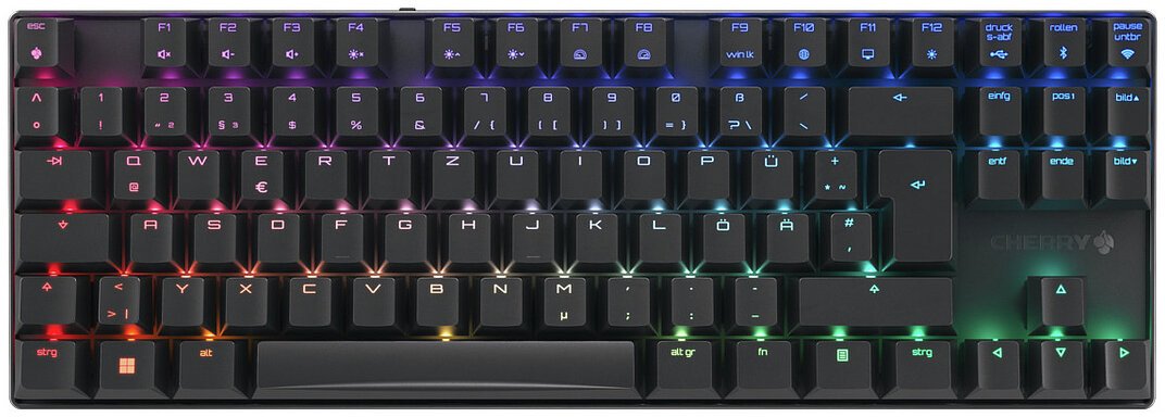 Tastierë wireless CHERRY MX 8.2, mekanike MX2A Brown, ndriçim LED, e zezë