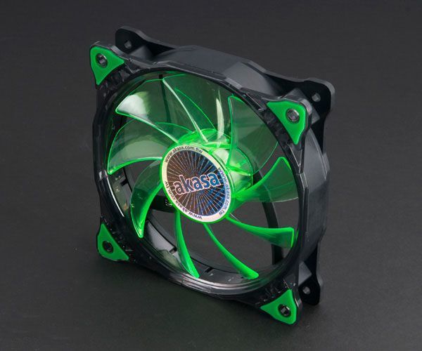 Ftohës Akasa Vegas LED, 120 mm, i gjelbër