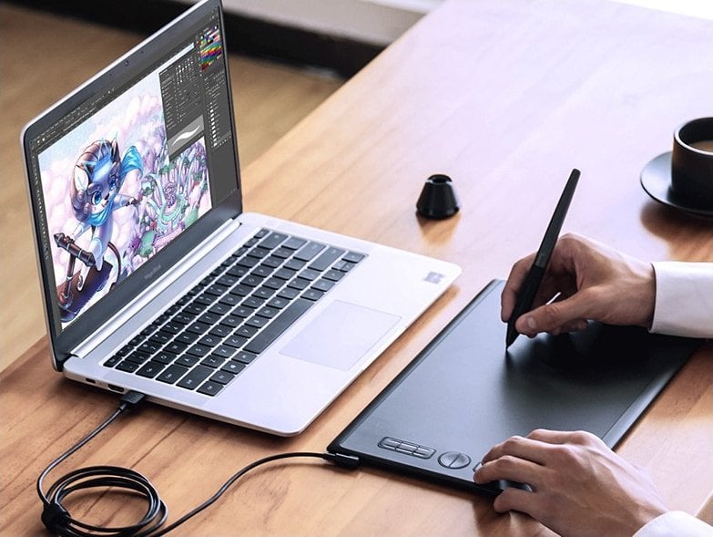 Tablet grafik Huion H610X, 10", 8192 nivele presioni, i zi