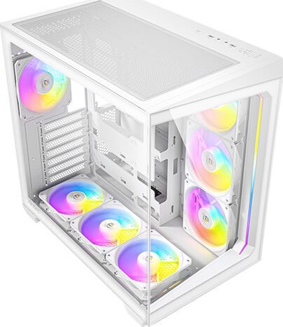 Kuti kompjuteri Antec C5, MIDI Tower, xham i temperuar, e bardhë
