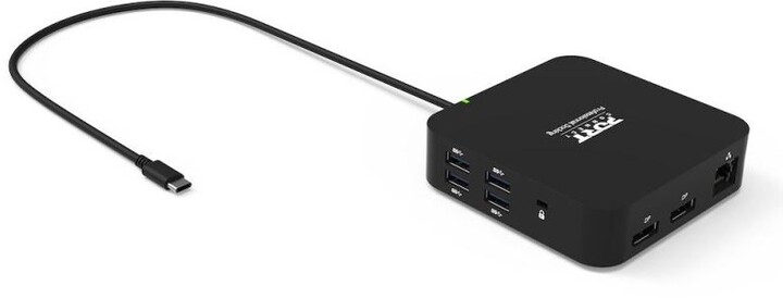 Stacion docking PORT CONNECT USB-C 10v1, 2x4K Display Port, 5x USB-A, USB-C 85W PD, Ethernet, SD