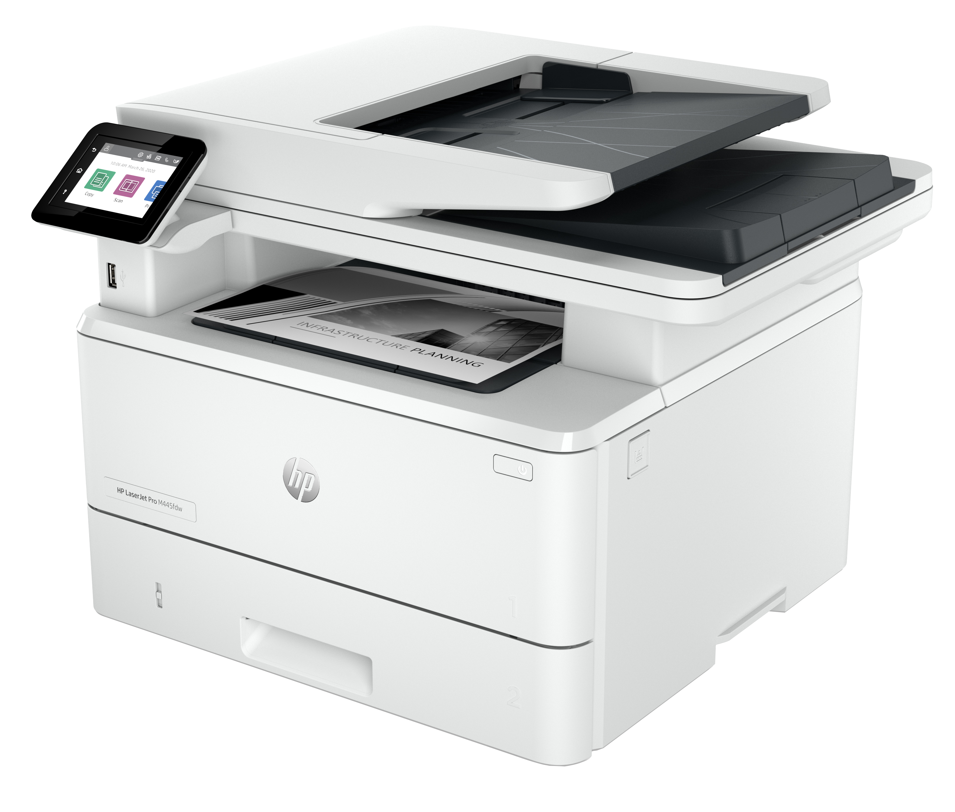 Printeri HP LaserJet Pro MFP 4102fdw, lazer monokrom, WiFi, i bardhë