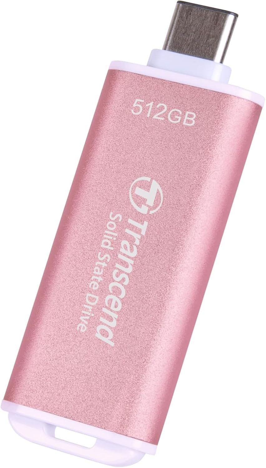 SSD i jashtëm Transcend ESD300P, 512GB, USB Type-C, rozë
