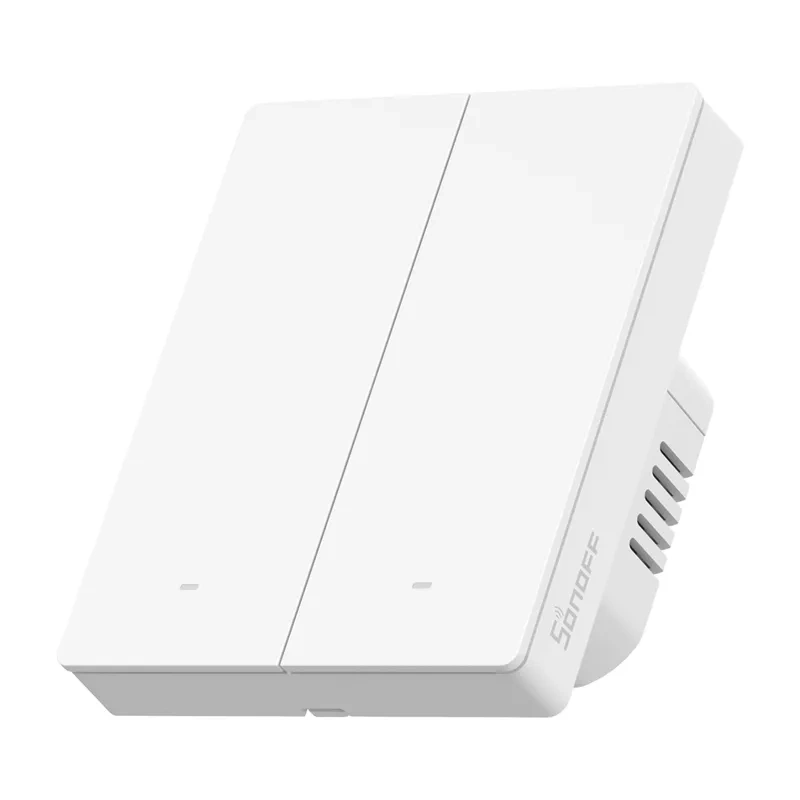 Çelës muri smart Sonoff M5 2C 80W, WiFi Matter, 2 kanale, i bardhë