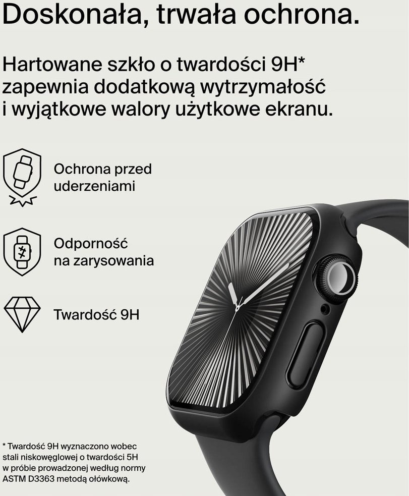 Mbrojtëse ekrani Belkin OWA002HQBK për Apple Watch Series 10, bumper hibrid, transparët