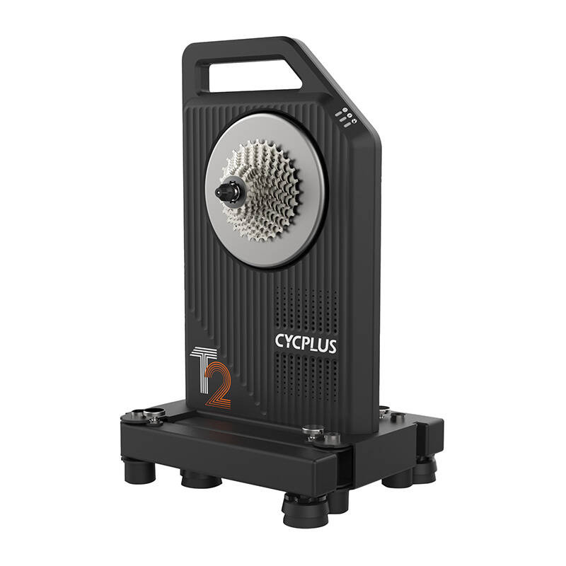 Trainer biçiklete smart Cycplus T2, matje fuqie 1%, me kasetë, i zi
