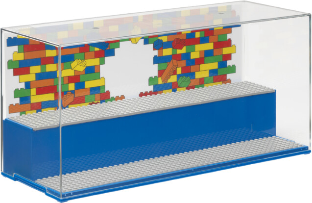 Kuti koleksionuese LEGO Iconic, e kaltër / transparente