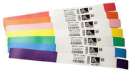Etiketa byzylyk Zebra Z Band Splash, 1" x 10", 350 copë, portokalli