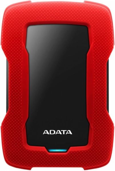 Hard disk i jashtëm ADATA HD330, 2TB, USB 3.1, i zi e kuq