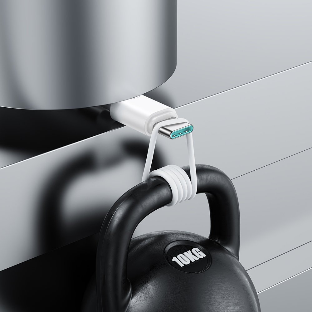 Kabllo USB C në USB C Joyroom A9, 60W PD QC, 1m, e bardhë