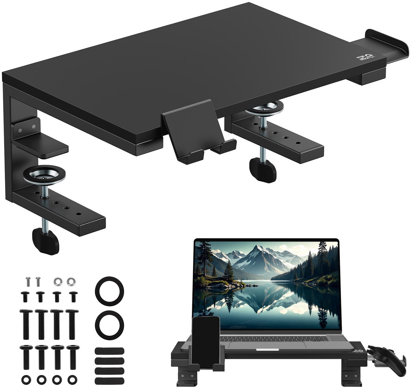 Stendë monitori dhe laptopi Ergo Office ER-303 B, 13-32", kapacitet 20kg, e zezë