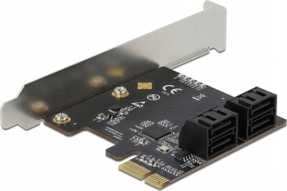Kartë zgjeruese DeLOCK PCI Express x1, 4 porta SATA, low profile