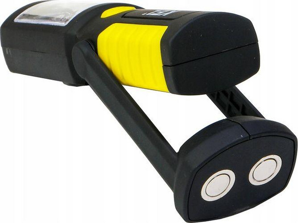 Llambë KEL COB LED 2W 3xAAA / + hook, magnet / LW-1B, e zezë/ e verdhë