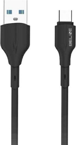 Kabllo USB Beline BLNCBC01, USB A në USB C, 25W, 1m, i zi