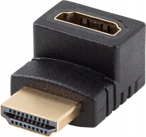 Адаптер HDMI Lanberg 2.0, агол 90°, 4K 60 Hz, HDR