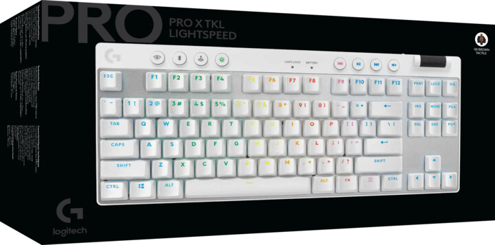 [OUTLET] Tastierë Logitech G Pro X TKL Lightspeed, GX Brown, US				