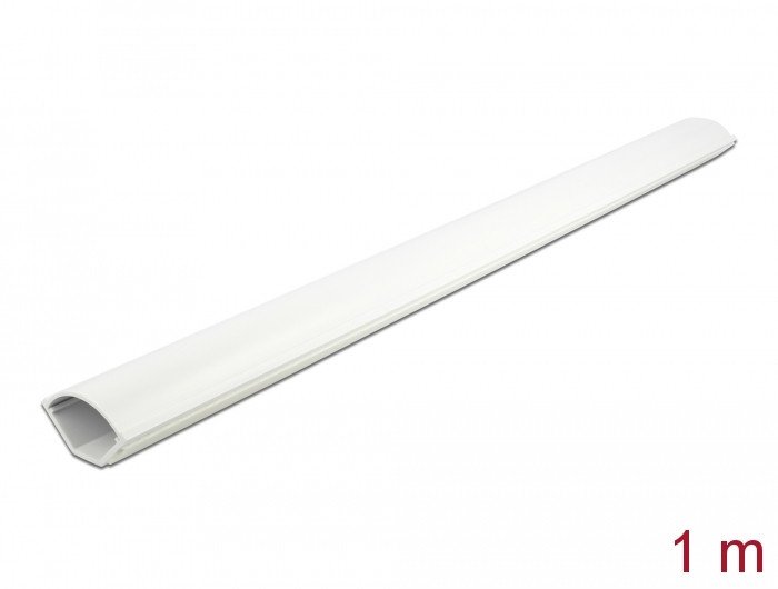 Kanal qoshe për kabllo DeLOCK Corner Duct, vetëngjitës, 1 m, 43 x 23 mm, i bardhë