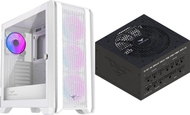 Set PC kase dhe furnizim me rrymë PREYON Nest Windy Plus dhe Eagle Power GOLD 850W, ATX 3.1, e bardhë