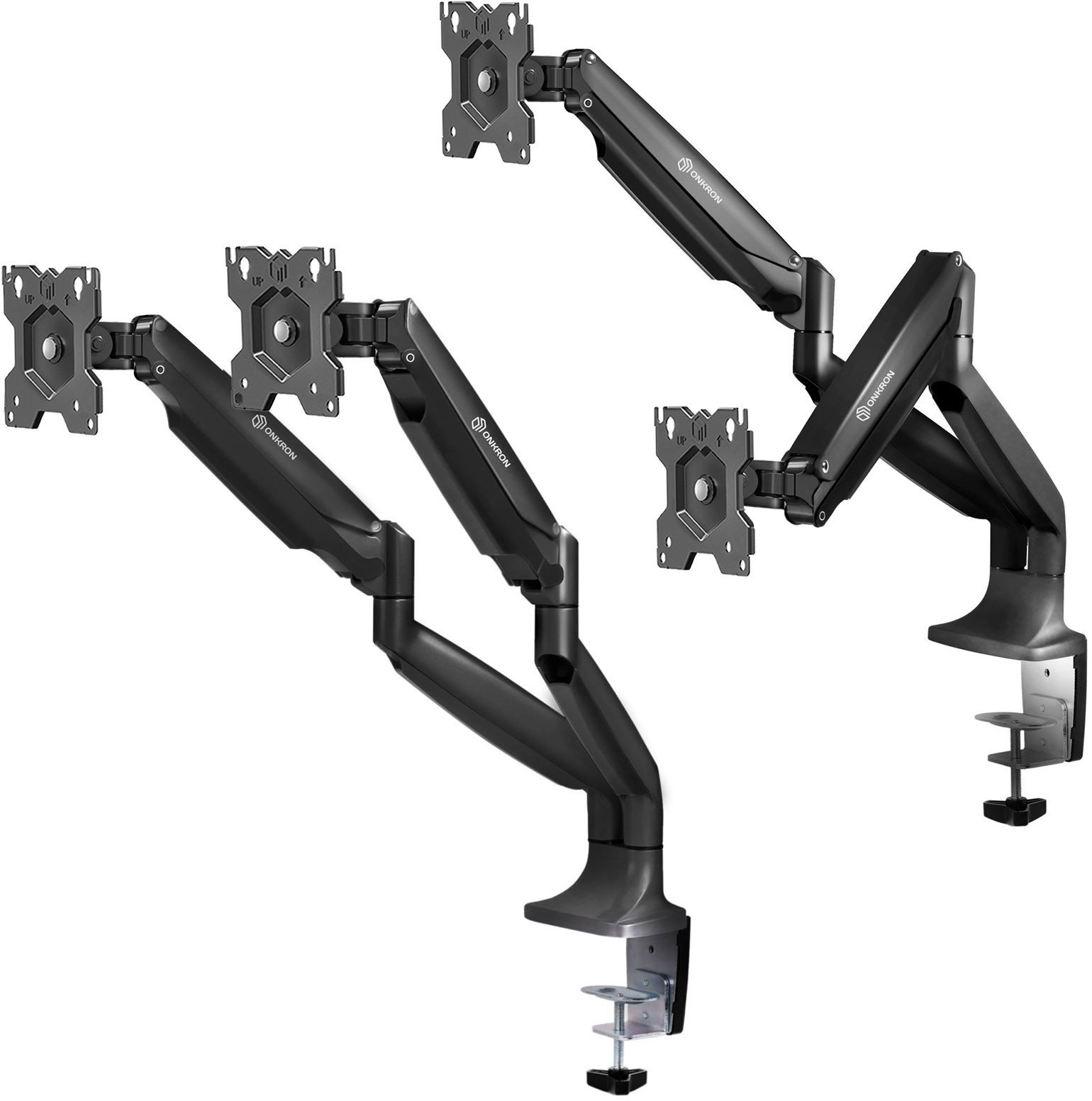 Mbajtëse tavoline për dy monitorë ONKRON Dual Monitor Arm, 13"-32", 9 kg, e zezë