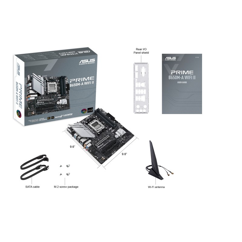 Pllakë amë ASUS PRIME B650M-A WiFi II AMD B650 Socket AM5 micro ATX