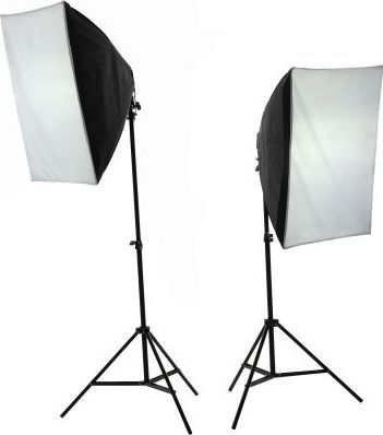 Set llambë për studio SoftBox IShoot, 1 softbox, 40x40 cm, E27