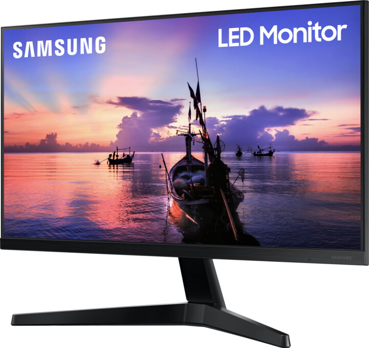 Monitor Samsung LF24T350FHRXDU, 24", 1920 x 1080, i hirtë i errët