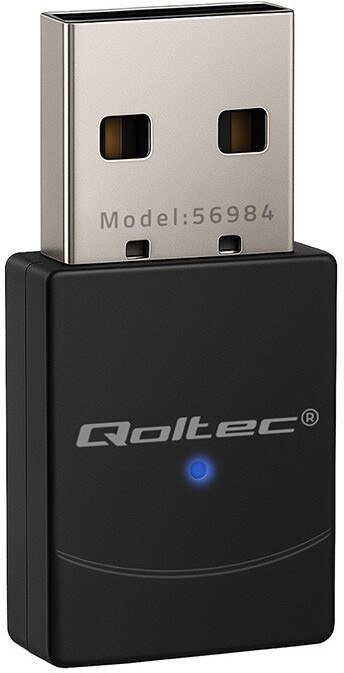 Adaptër WiFi Qoltec Wireless Mini, WiFi 6 AX, 900Mbps, Bluetooth 5.4