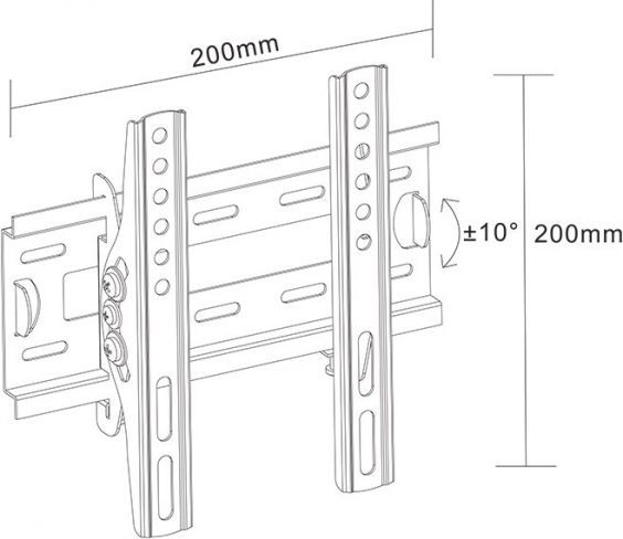 Mbajtëse Libox Warsaw LB -130, 17"-42", e zezë