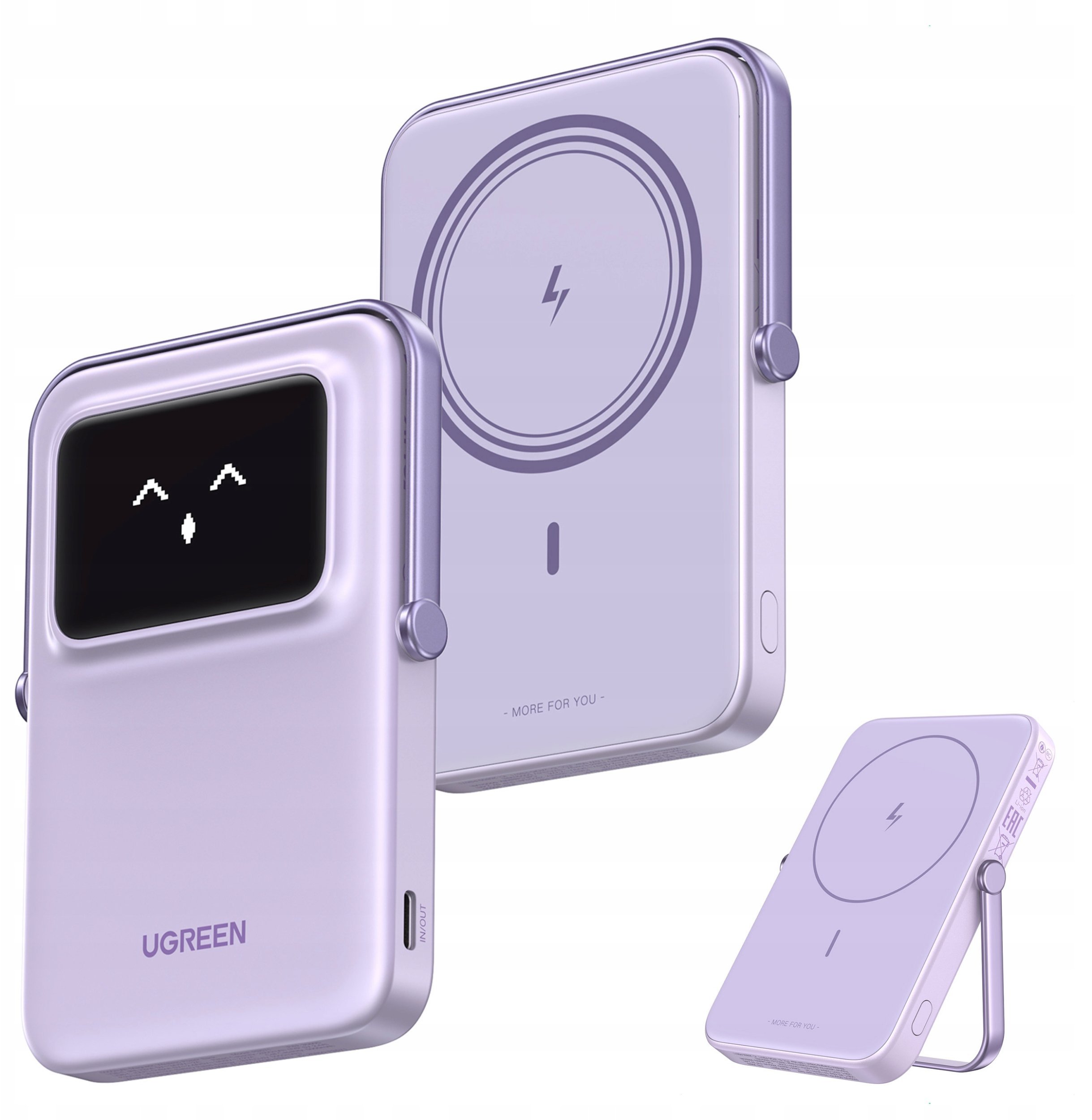 Power bank magnetik Ugreen Mag, 5000mAh, pa kabllo, lejla