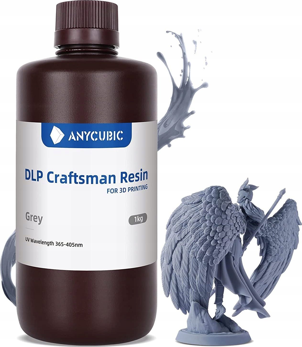 3D смола Anycubic DLP Craftsman, 1L, УВ 365–405nm, сива