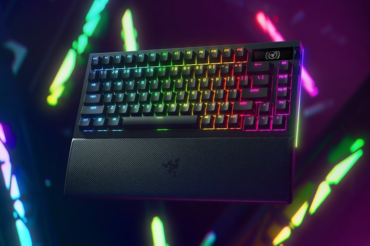 Tastierë gaming Razer BlackWidow V4 Pro 75%, mekanike, me ndriçim RGB, e zezë 3