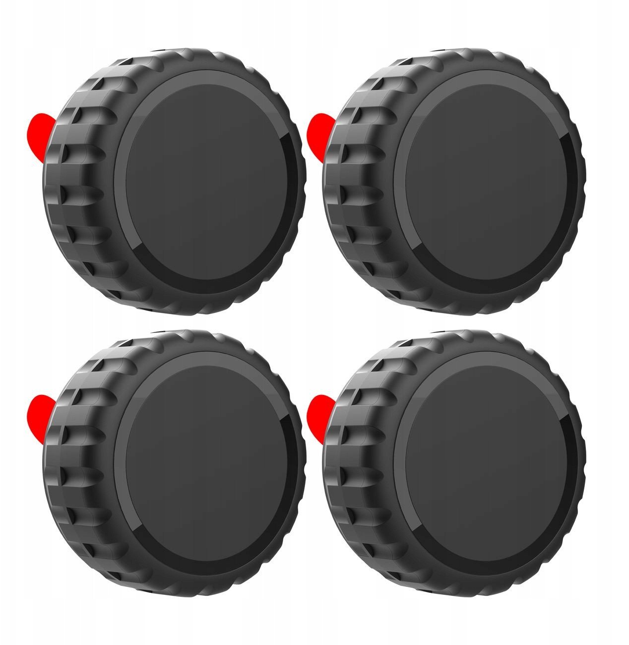 Mbajtëse Hurtel për Apple AirTag, TPU rezistent, vetëngjitëse, e zezë