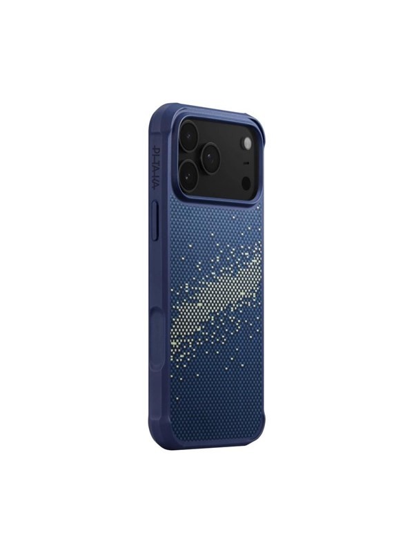 Mbrojtëse telefoni PITAKA Aramid ProGuard Milky Way Galaxy, për iPhone 17 Pro, MagSafe, e zezë