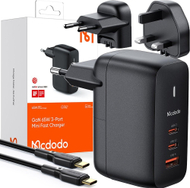 Karikues USB Mcdodo CH-8442, 65W, 3 porta, me kabllo Type C, i zi