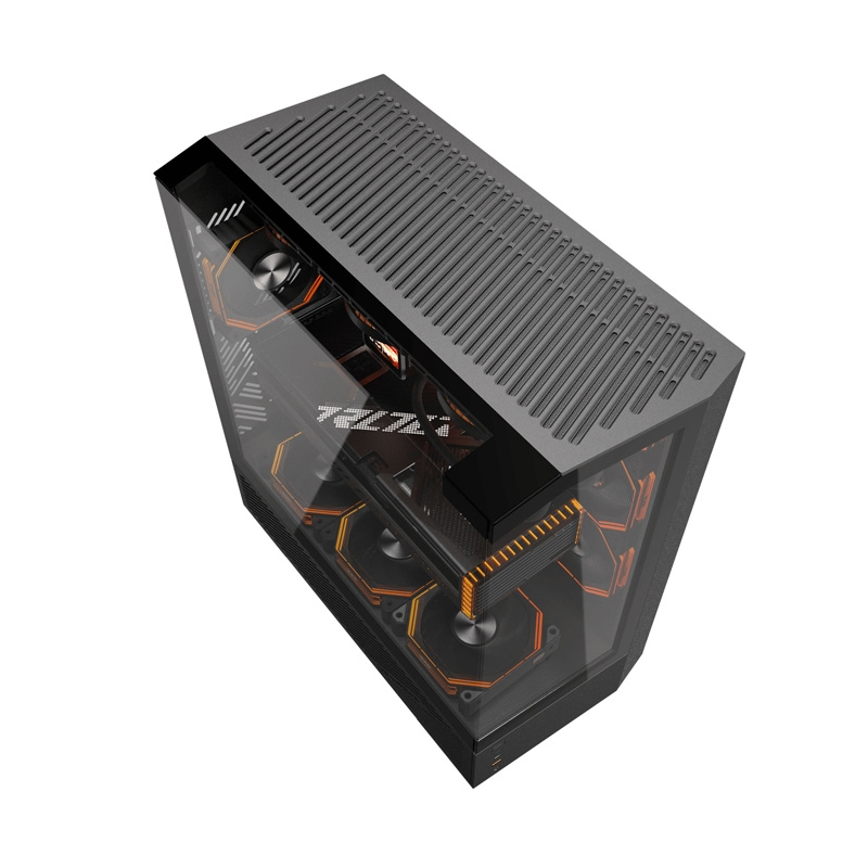 Kornizë kompjuteri Darkflash DY460, ATX, 4 ventilatorë ARGB, e zezë