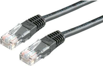 Kabllo rrjeti Roline PatchCord, UTP Cat5e, 3m, e zezë